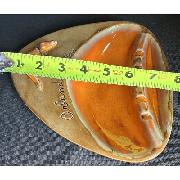 VINTAGE 1950’s ORLANDO FLORIDA ALLIGATOR ASHTRAY PORCELAIN  SMALL CHIP - Picture 12 of 14